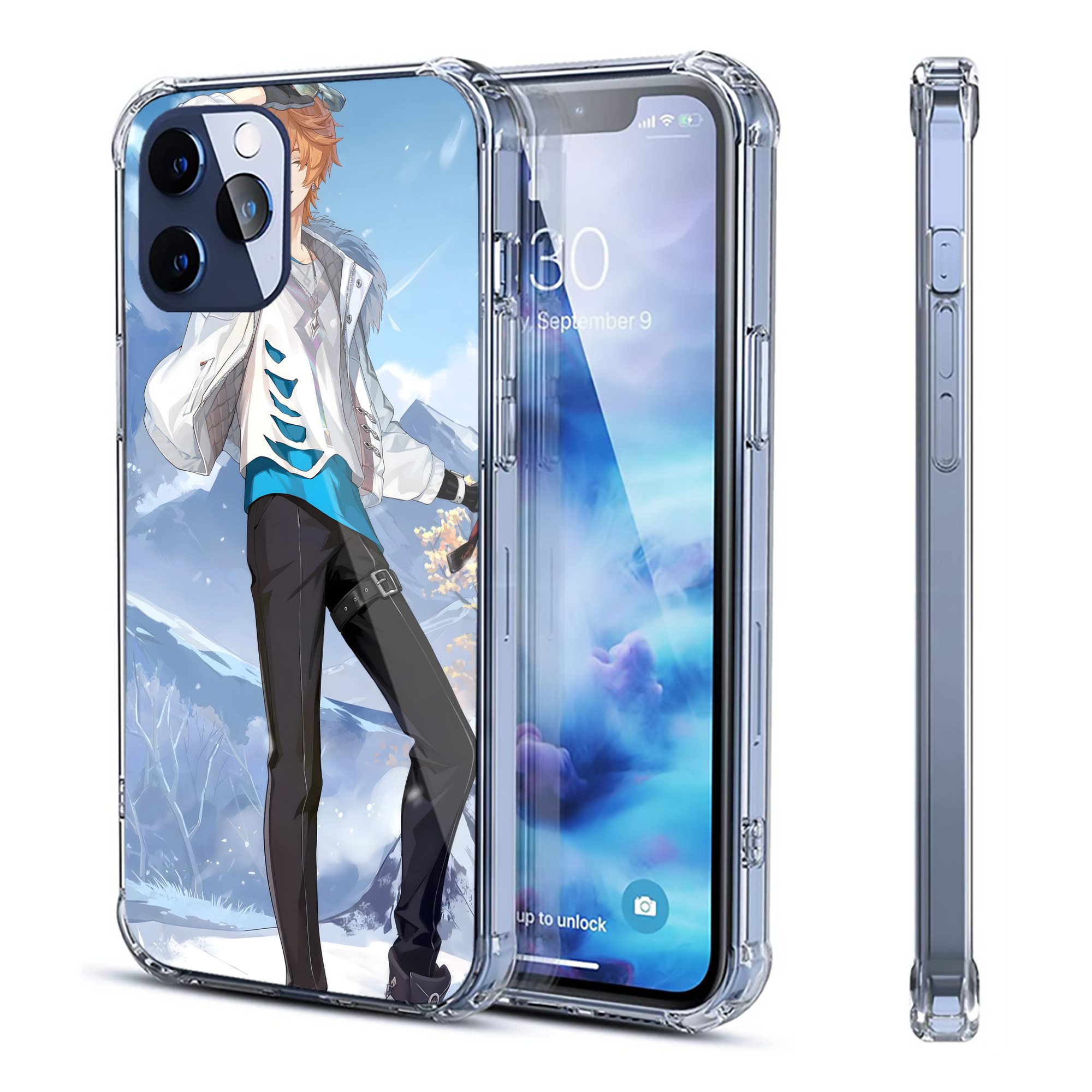 げんし神 genshin 【iPhone 12シリーズ対応】透明スマホケース（クリアソフトケース）